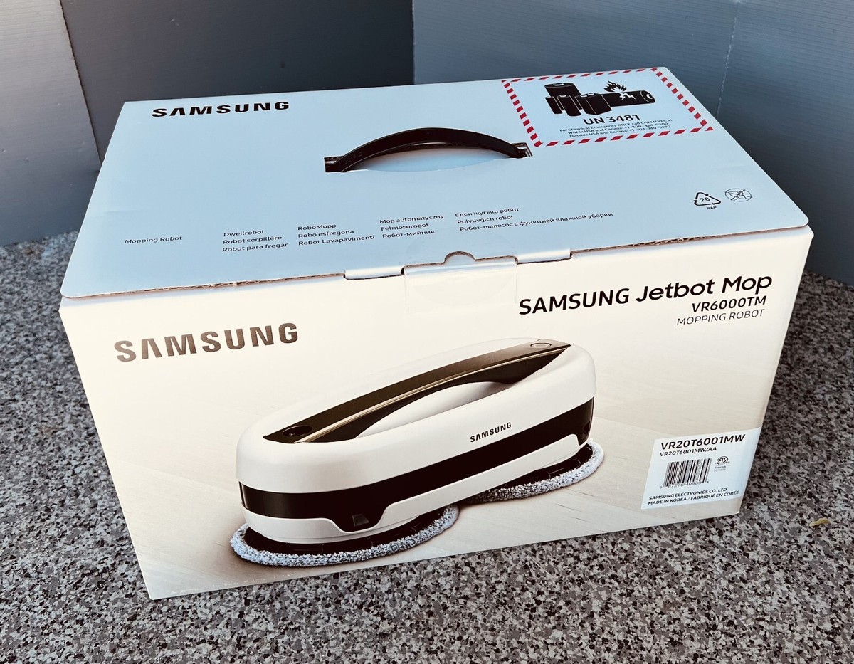 Samsung Robotic Cleaner And Mop Samsung Jetbot Mop Robot VR6000TM