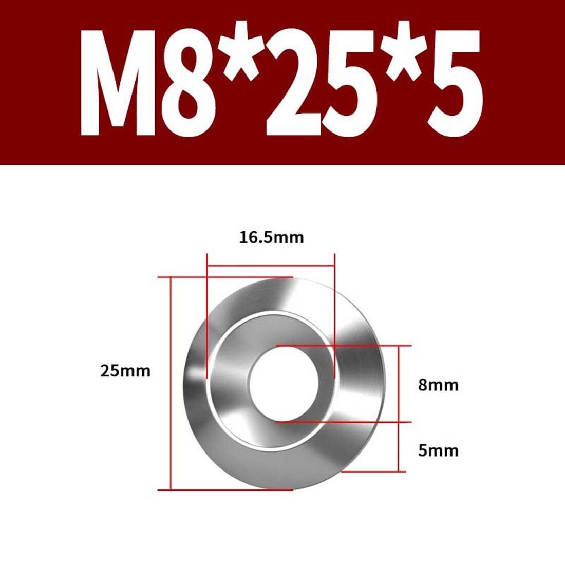 60Pack Cup Washer Countersunk, Iron Yellow Countersunk Finish Washers For M6 Screws(M6 ID X 17mm OD X 2mm Thick)