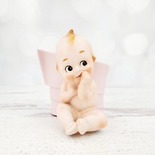 Vintage Lefton Ceramic Kewpie Planter Figurine 4" KW275