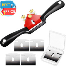 Adjustable Spokeshave with Flat Base and 5 Metal Blade Smooth Planes Working Han