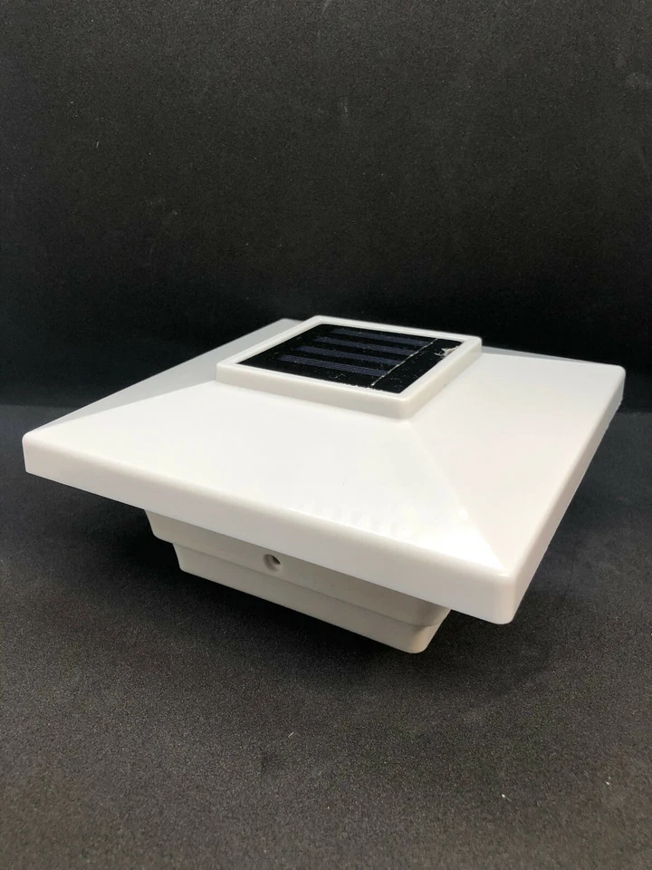 4X4 4-PCS Solar Post Cap Deck Light White Low Profile 4 SMD LEDs Sun PL251 - Image 2 of 4