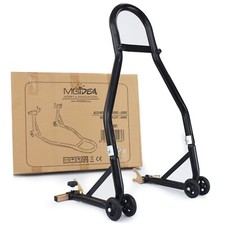 CAVALLETTO ALZAMOTO RUOTA POSTERIORE MOTO NERO BLACK RUOTE GARAGE OFFICINA