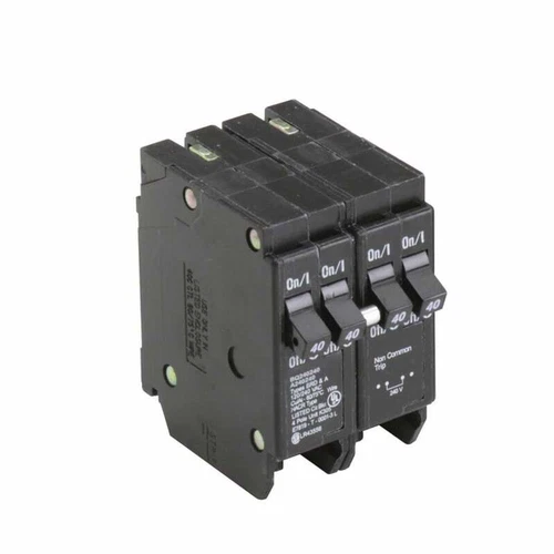 Eaton BQ240240 BR, 4 Pole, 40 Amp, Plug-On Circuit Breaker, 120/240 Volt