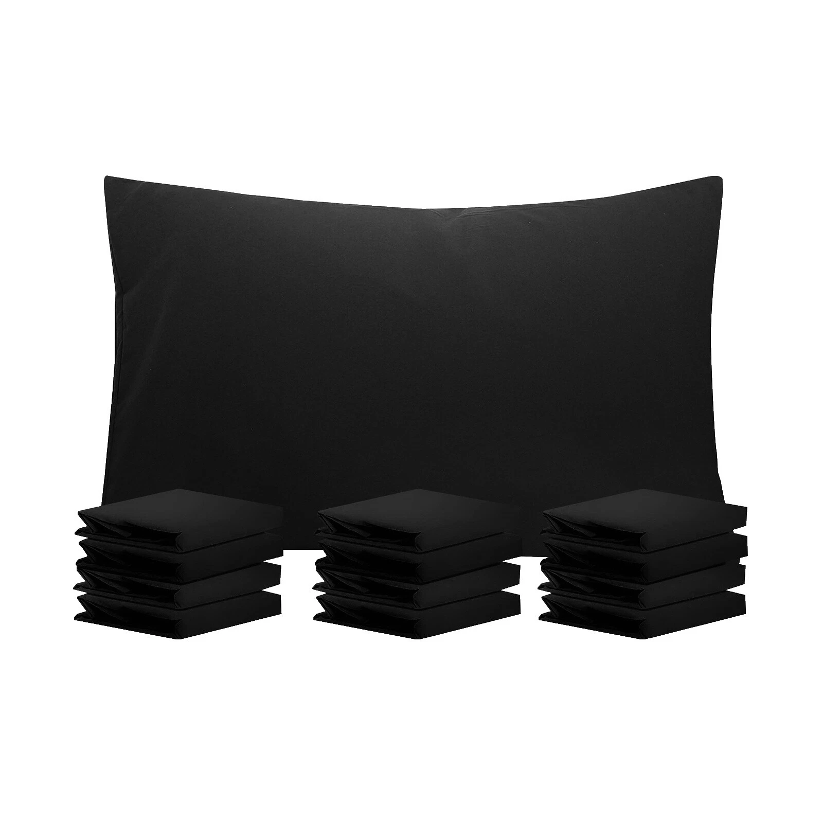 Black Microfiber Pillowcases