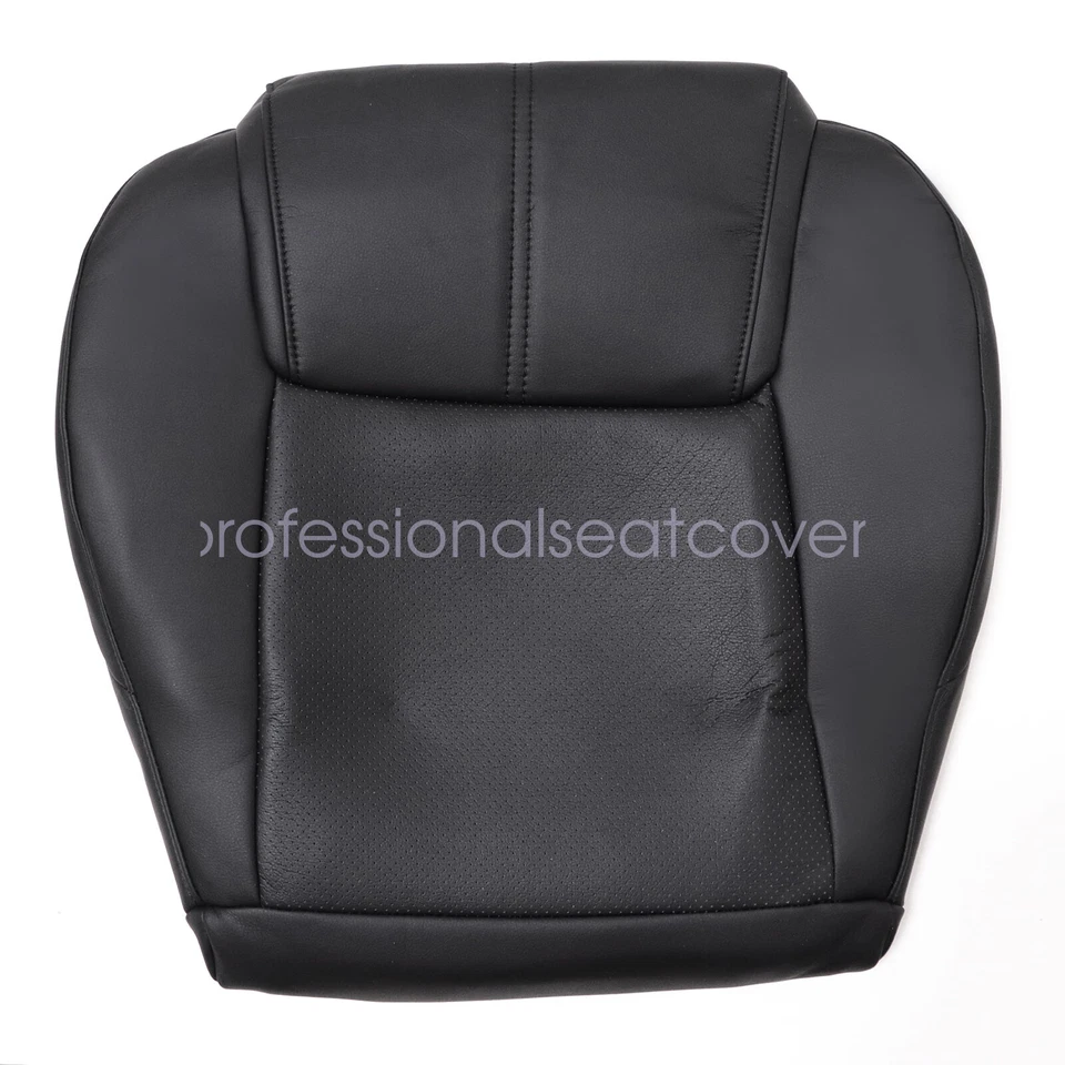Cubierta de asiento negra para Jeep Commander de 2006 a 2010 inferior/parte superior de cuero perfecto Foto 3 de 4