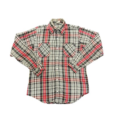 Vintage Big Mac Flannel Button Up JC Penney Shirt Adult Size Medium