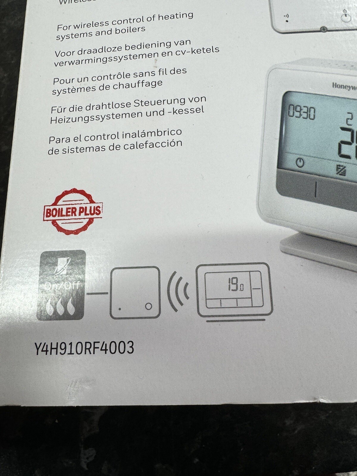Honeywell T4R Wireless 7 Day Programmable Thermostat Y4H910RF4003 eBay