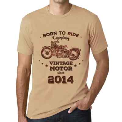 ULTRABASIC Herren T-Shirt geboren, um einen legendären Motor seit 2014 zu fahren Born