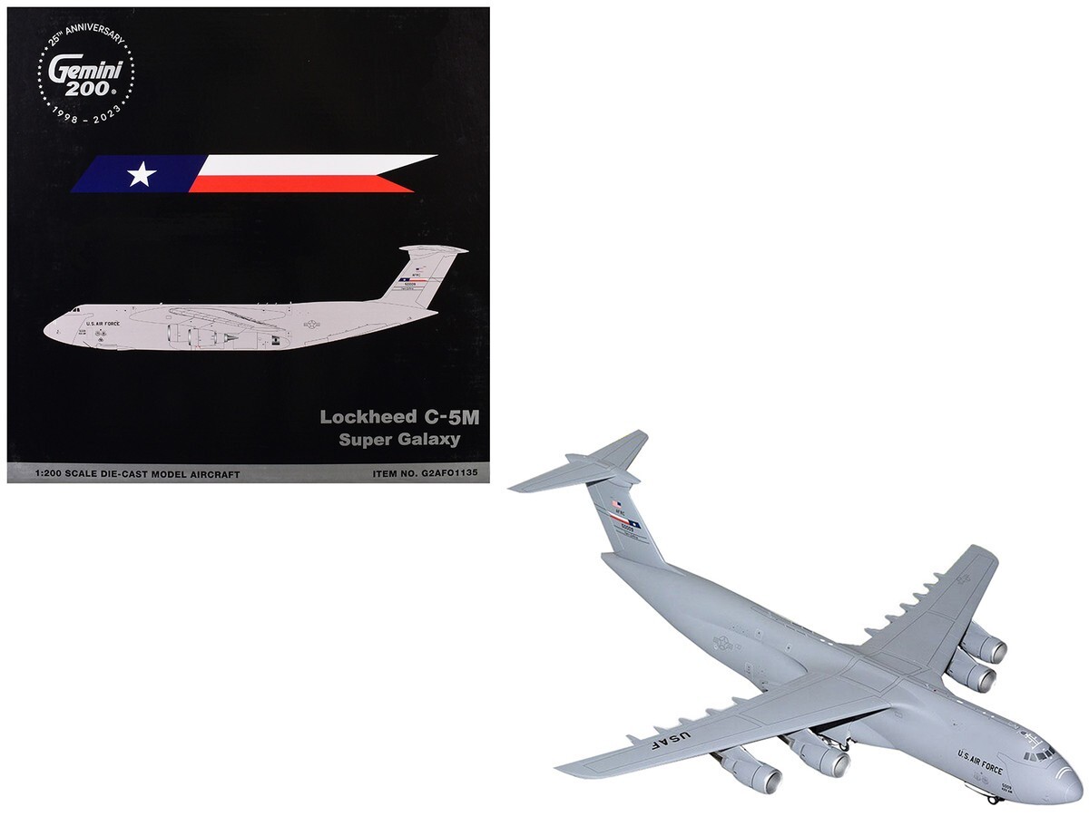 USAF C-5M SUPER GALAXY パッチ GeminiJets Lockheed C-5M Super Galaxy Aircraft Lackland Afb