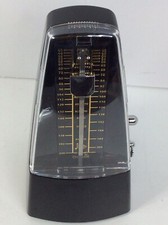 Cherub Metronome Plastic Wind Up Black With Gold Numbers Model WSM-330