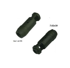 Compensator 14x1 LH TPI Black Steel Low Concussion Competition Muzzle Brake