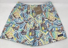 Patagonia Kid's 4" Funhoggers Shorts Thriving Planet 67075 Size 12 Large NWT