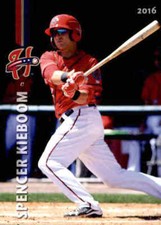 2016 Harrisburg Senators Grandstand #11 Spencer Kieboom Marietta Georgia GA Card