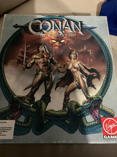 Conan The Cimmerian IBM PC Game on 5.25”. Rare