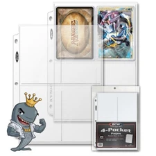 BCW Pro 4-Pocket Pages 20ct Pack FREE SHIP