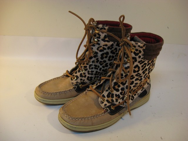 sperry leopard boots