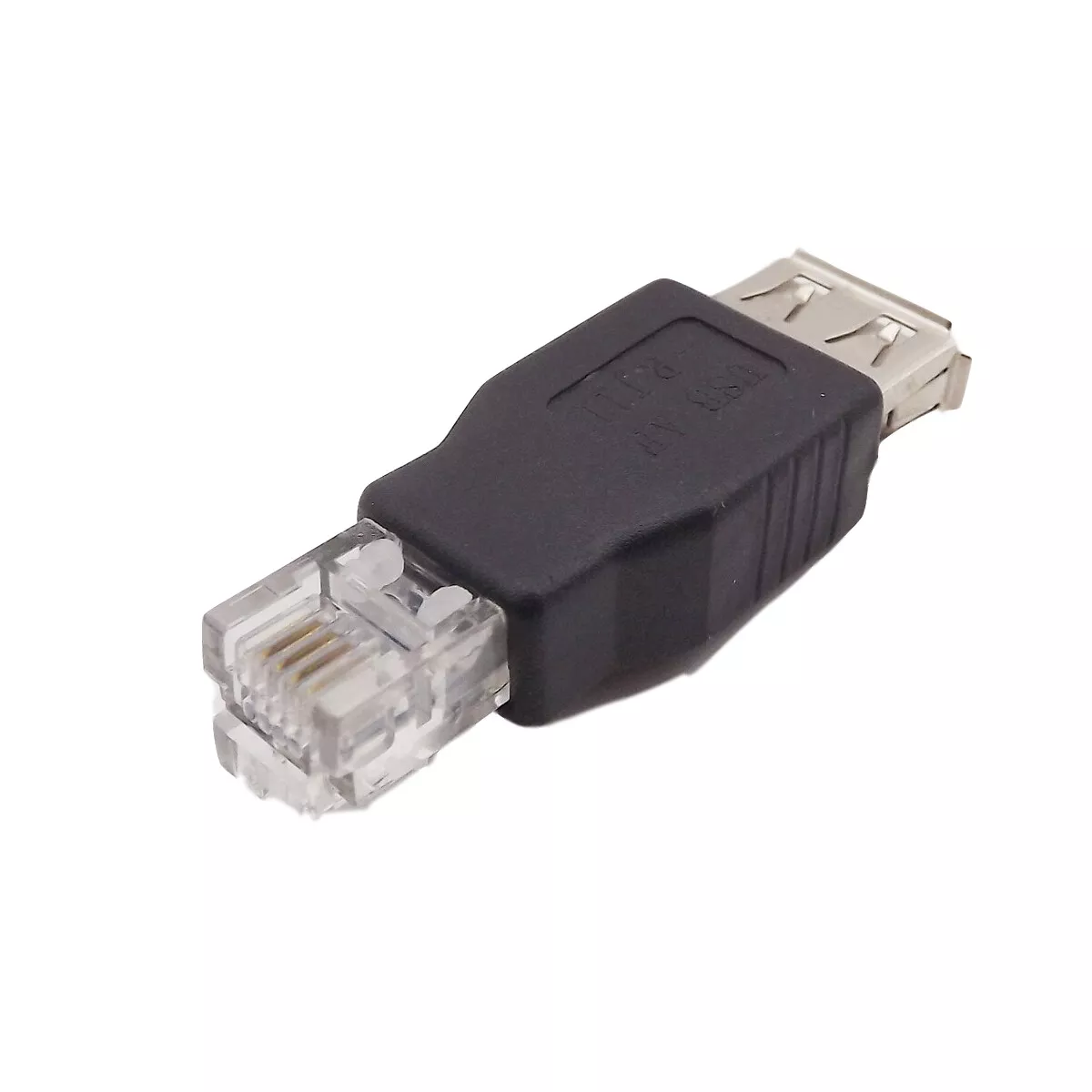 dedo índice tubo respirador Viva USB 2.0 A Female To RJ11 4Pin 6P4C Male Ethernet Network Phone Connector  Adapter | eBay