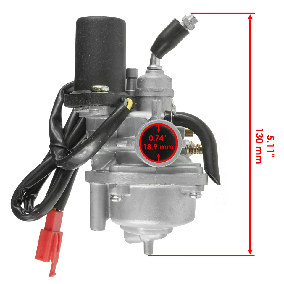 Carburador Caltric para Eton 50 Viper Rxl-50 Rxl50 estrangulador eléctrico carburador 0450924 Foto 3 de 4