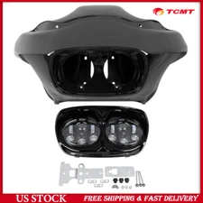 Front Headlight Fairing & Dual Headlight Fit For Harley Road Glide FLTR 98-2013