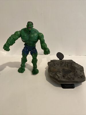 Marvel HULK Movie SUPER POSEABLE 7” Figure Toy Biz 2003 With Catapult