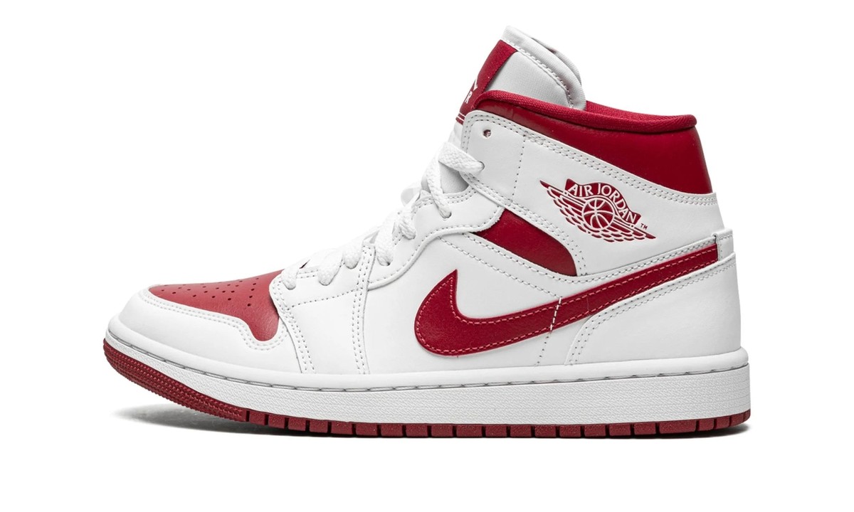靴 WMNS Air Jordan 1 Mid Reverse Chicago AIR JORDAN 1 MID MNS WMNS 