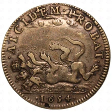 1654 France Louis XIV Alcidem Probat Jeton Token