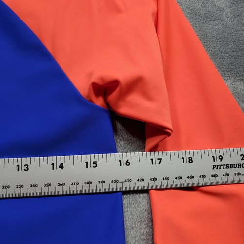Hurley Long Sleeve Nike Dri-Fit UPF 50 Swim Shirt Orange Racer Blue Yth Sz XL - Picture 9 of 11