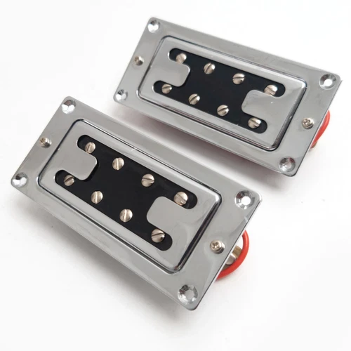 4-String Bass Mini Humbucker Pickup 8-Hole Dual Coil – Neck or Bridge, Chrome
