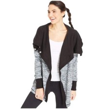 Ideology Space-dye Oversized Cardigan Grey Small Nwt