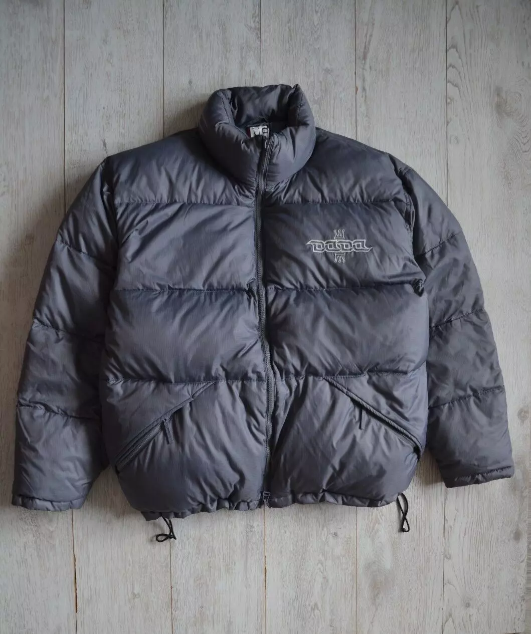 Veste matelassée vintage Damani Dada Supreme / Taille XXL / Couleur grise / Oversize années 90
