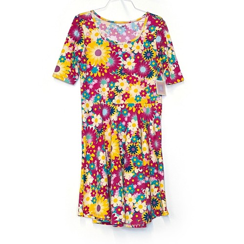 LuLaRoe Nicole Dress 3XL Multicolor Floral Fit & Flare NWT Women’s