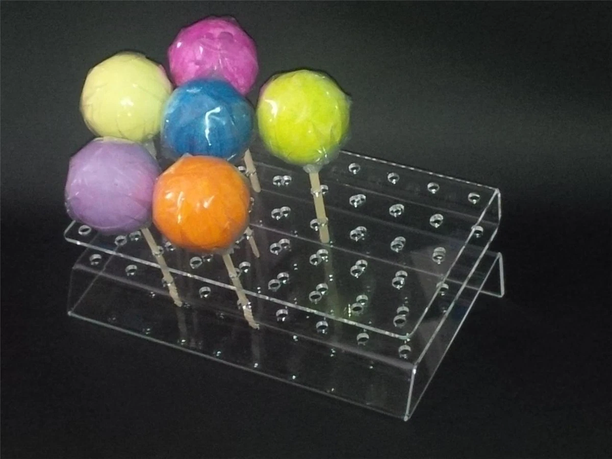 2 Pack Wood Cake Pop Stands Sucker Display 3 Tier Lollipop