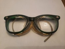 Vintage CESCO Green Safety Glasses With Shielded Sides Steampunk Retro Costume
