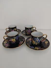 4 CUPS LIMOGES PORCELAIN OLD MANUFACTURE ROYALE D'ARTOIS