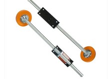 Ladder Leveler Pair with Rubber Feet Orange,Adjustable Ladder Leg Extends