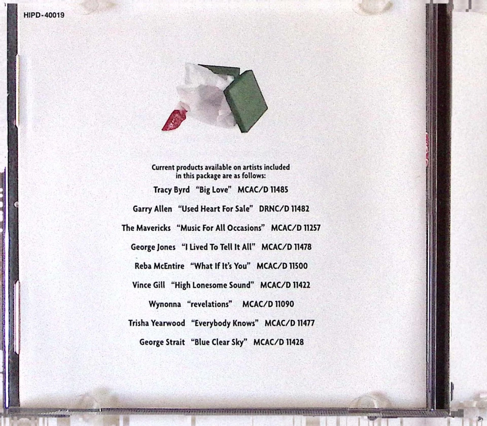 VARIOUS  A COUNTRY CHRISTMAS 1996 MCA SPECIAL MARKETS & PRODUCTS CD 8102 - Image 3 of 4