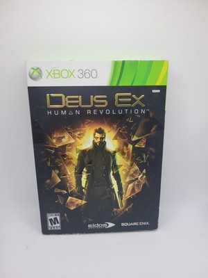 Deus Ex: Human Revolution - Xbox 360 - CIB Complete W/ Slip Cover - Tested!
