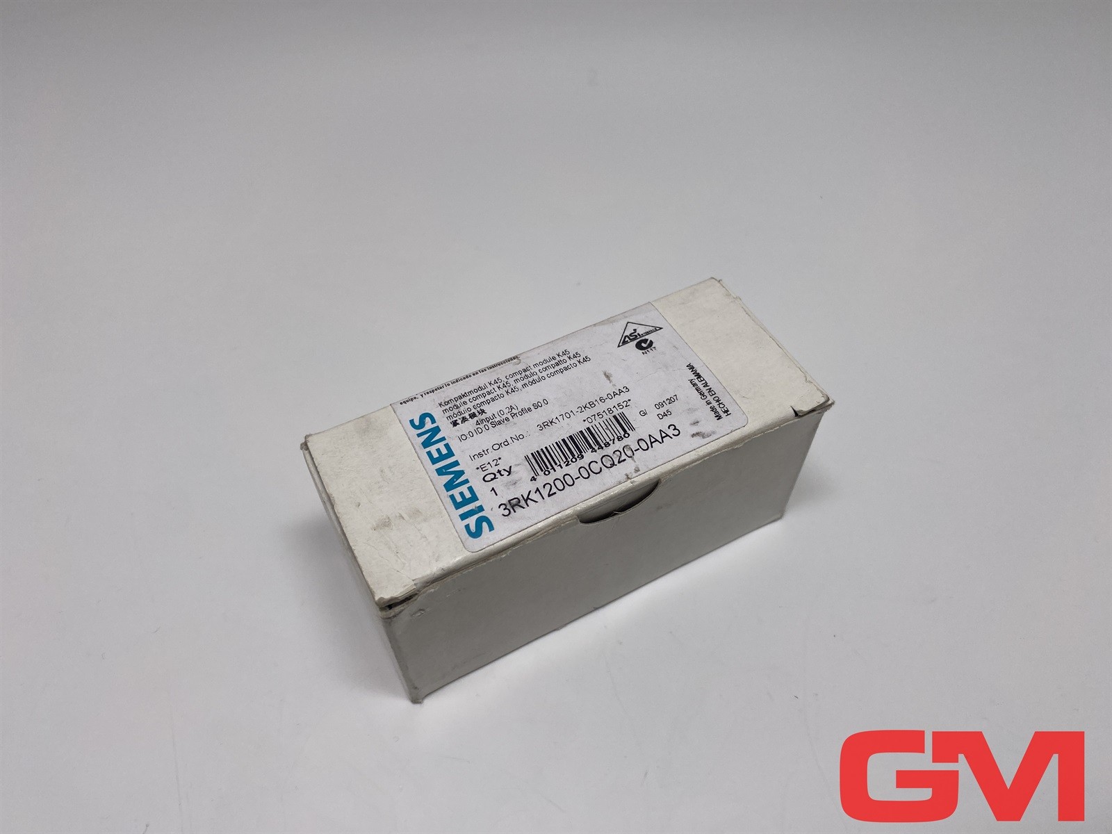 Siemens Kompaktmodul K45 3RK1200-02CQ20-0AA3 Module Compact 4 Entrée E12
