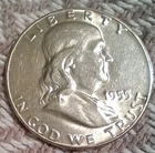 1955 50C Franklin Half Dollar BU