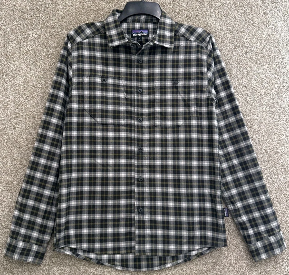 Patagonia Canyonite Flannel Shirt Mens Size Small Plaid Hiking Outdoor 41605