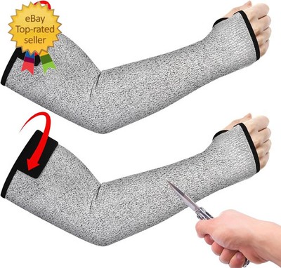 Cut Resistant Sleeves,1 Pair Protective Sleeves for Arm Protectors for Thin Skin