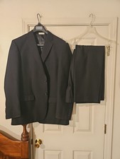 Geoffrey Beene Men's 2 Piece Suit 44L Black
