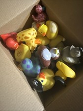 Lot of 38 Rubber Ducks - Mixed Styles  Sizes   Bath Toys, Jeep, Bulk 