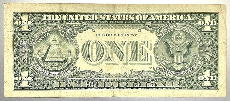 Rare Matching 1999 Series + Serial $1 Bill Federal Reserve Note - Image 3 of 3