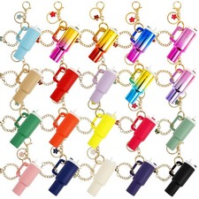 20PCS Mini Tumbler Keychains Accessories for Stanley Cup, Chapstick Lip Balm ...