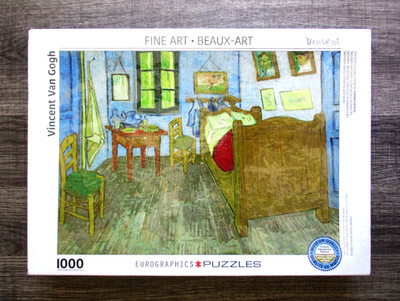Eurographics Fine Art 1000 Piece Jigsaw Puzzle Van Gogh Bedroom at Arles Sealed