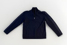 Hugo Boss Hybrid Quarter Zip Sweater Men's Size Large Regular Fit Black