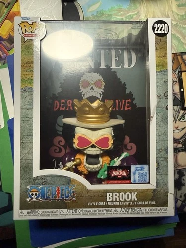 Funko Pop! One Piece Wanted Poster Brook #2220 - TargetCon Exclusive - Damaged!