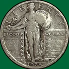 1925 Standing Liberty Quarter Very Fine VF Coin #37773