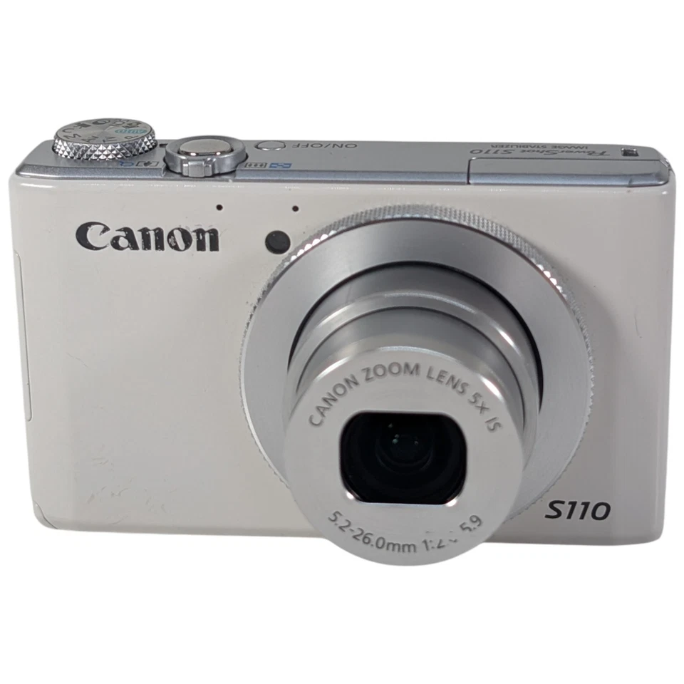 Cámara digital Canon PowerShot S110 (blanca) • Funda + SD 32 GB • Excelente Foto 3 de 4